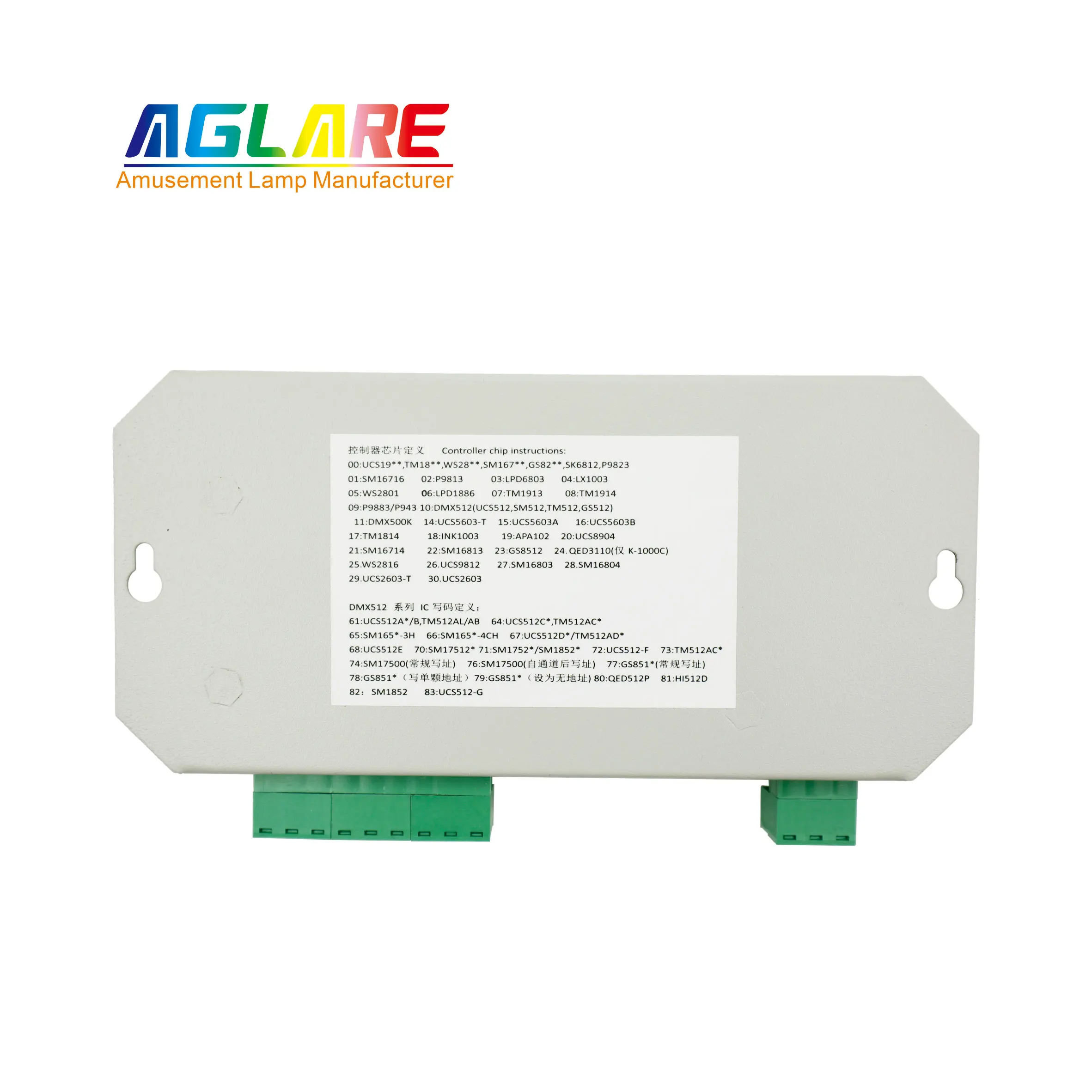 Support Multiple Chips DC5-24V DMX512 1000C RGB Decorative Light  Point Light Source Controller