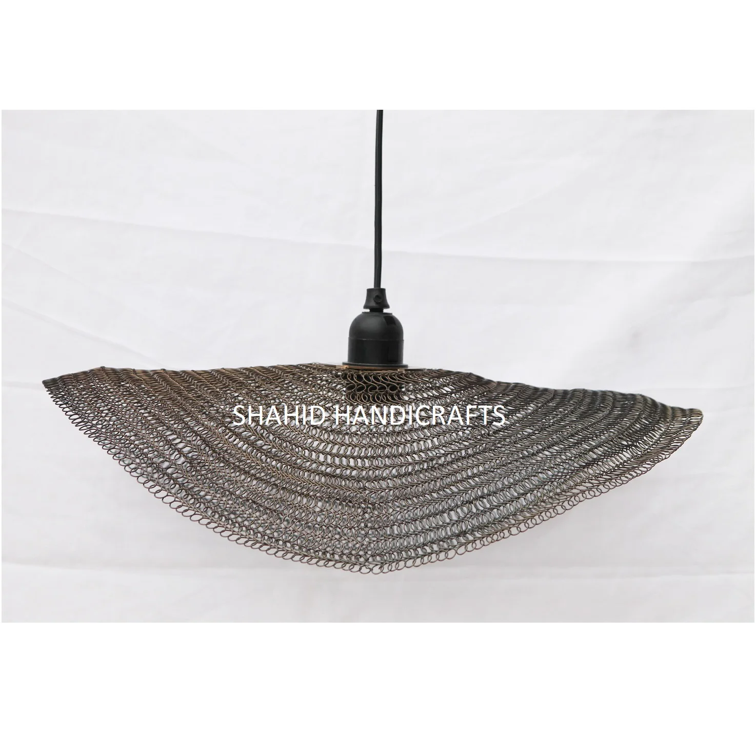 Новый новейший дизайн Медная Отделка подвеска Hanging_Lamp.Wire сетчатая лампа. Цвет, золотой/черный/Бронзовый (диаметр 43 см, высота 9 см)