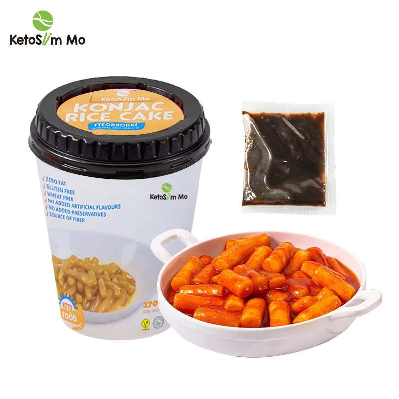 Ketoslim Mo China Korea Cheese Kimchi Spicy Sauce Flavour Konjac Rice Cake Tteokbokki