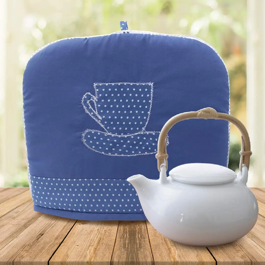 2022 Custom cotton printed fabric warm keep heat insulate tea cozy tea pot cosy