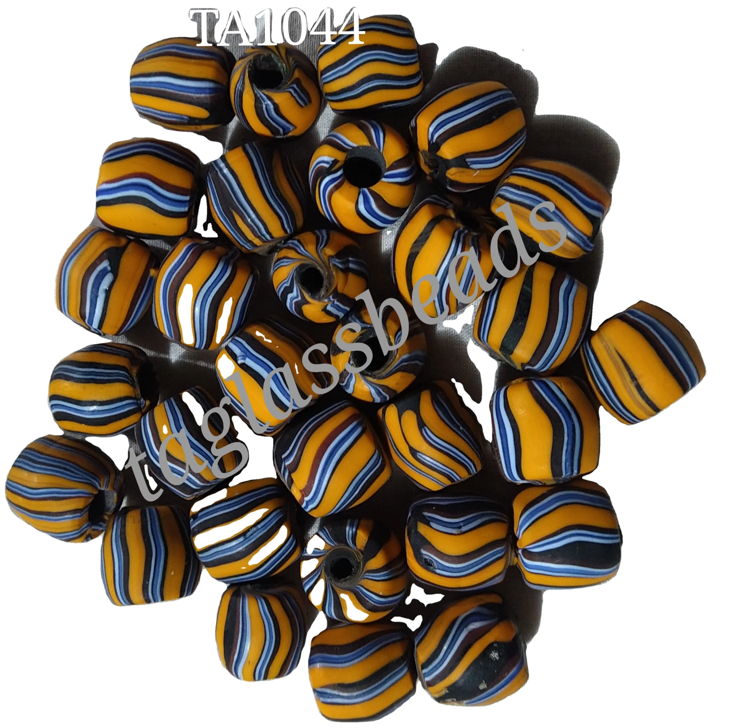 Venetian frosted strip glass beads india  beads beads for jewelry making