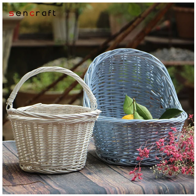 Wholesales Woven Rattan Wicker Home Storage Baskets Organization Boxes Decoration Handmade Vietnam