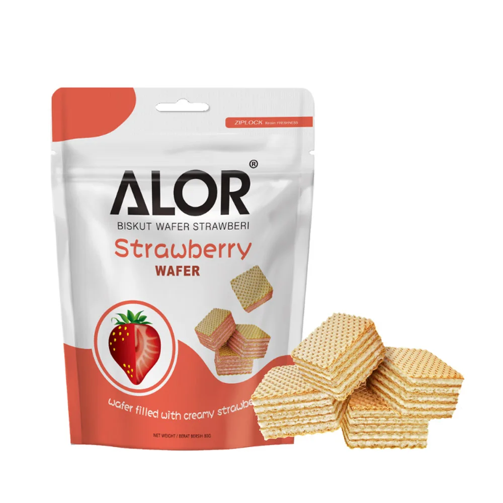 Лучший продавец, Премиум экспортное качество, свежий пакет с клубникой, упаковка для сушеных вафель, печенья, уникальный пакет, упаковка, пакет с застежкой-молнией