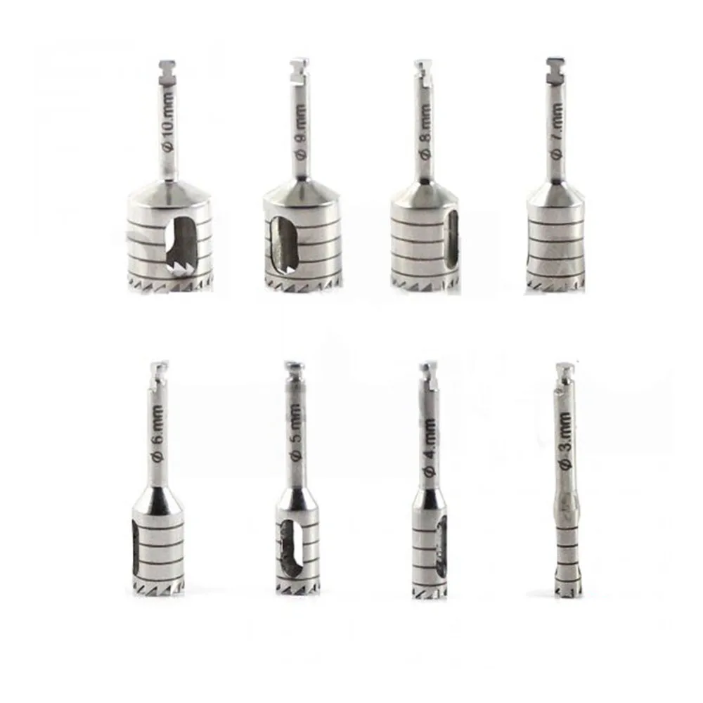 Высокий спрос набор зубных трефиновых Сверл из 8 предметов стальные ручные инструменты для имплантатов