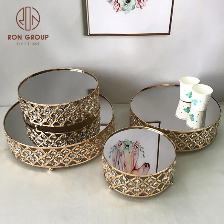 Vintage Mirror Storage Tray Fine Wedding Decorative Tray cake tray