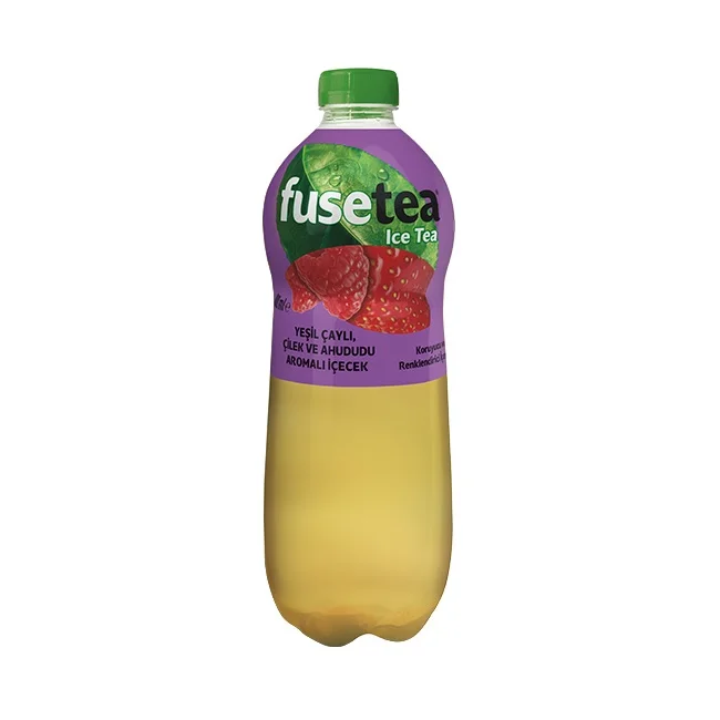 FUSETEA 330 мл ледяной чай арбуз манго ананас персик лимон Дыня клубника зеленый мята 1 Л Холодный Чай