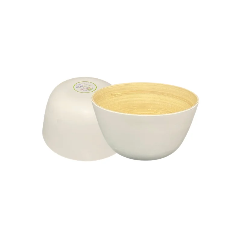 Оптовая продажа одноразовая Круглая Бумажная коробка ручной работы из бамбука хорошего качества изготовленная во Вьетнаме