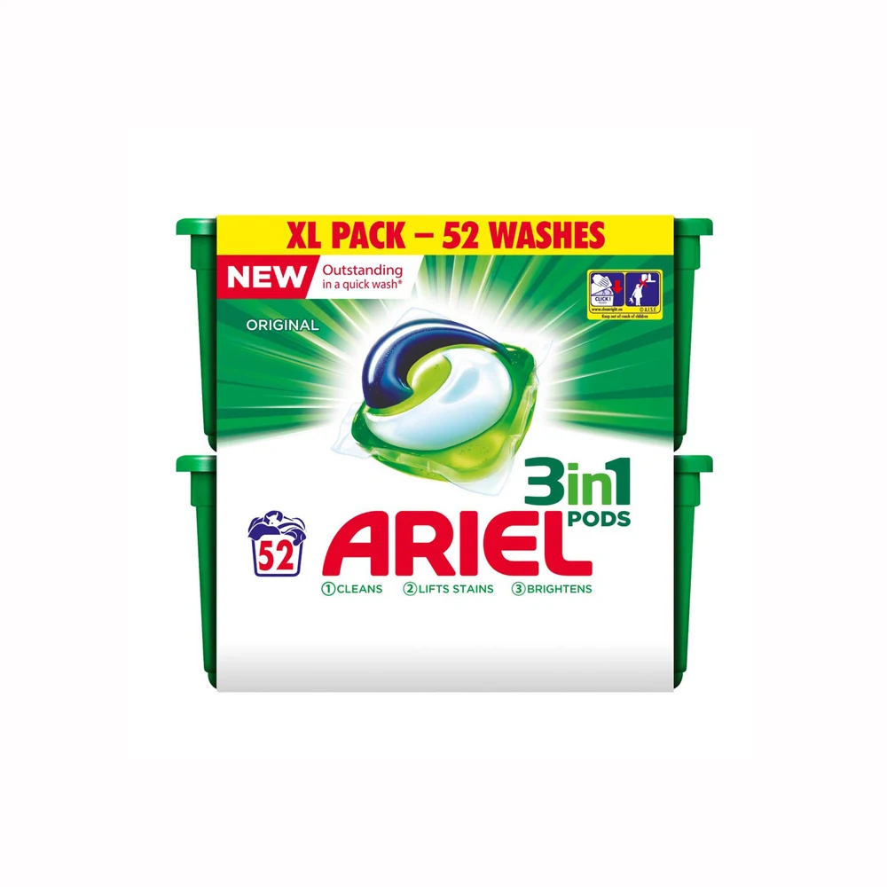 Ariel Pods All-in-One Colour Laundry Detergent Tablets/Capsules 108 Washes from Austria for Clothes Washing Powder