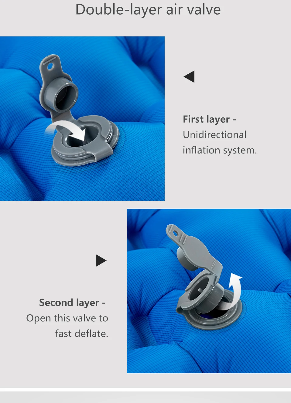 Ultralight TPU Compact Backpacking Inflatable Sleeping Mat Air Mattress Insulated Sleeping Pad for Camping Hiking Traveling