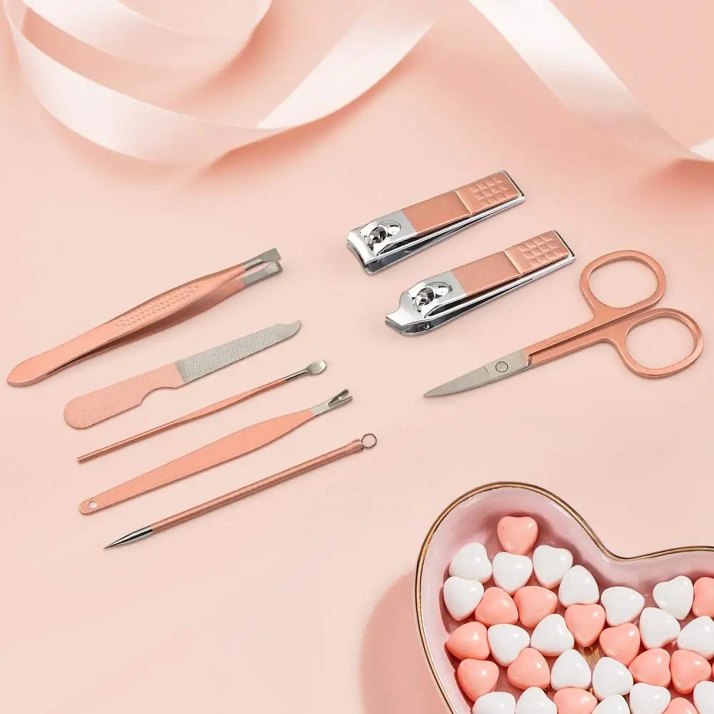 10 Pieces Beauty Manicure Sets Best Quality Nail Clipper Cuticle Scissors Nail File Cuticle Pusher Beauty kits