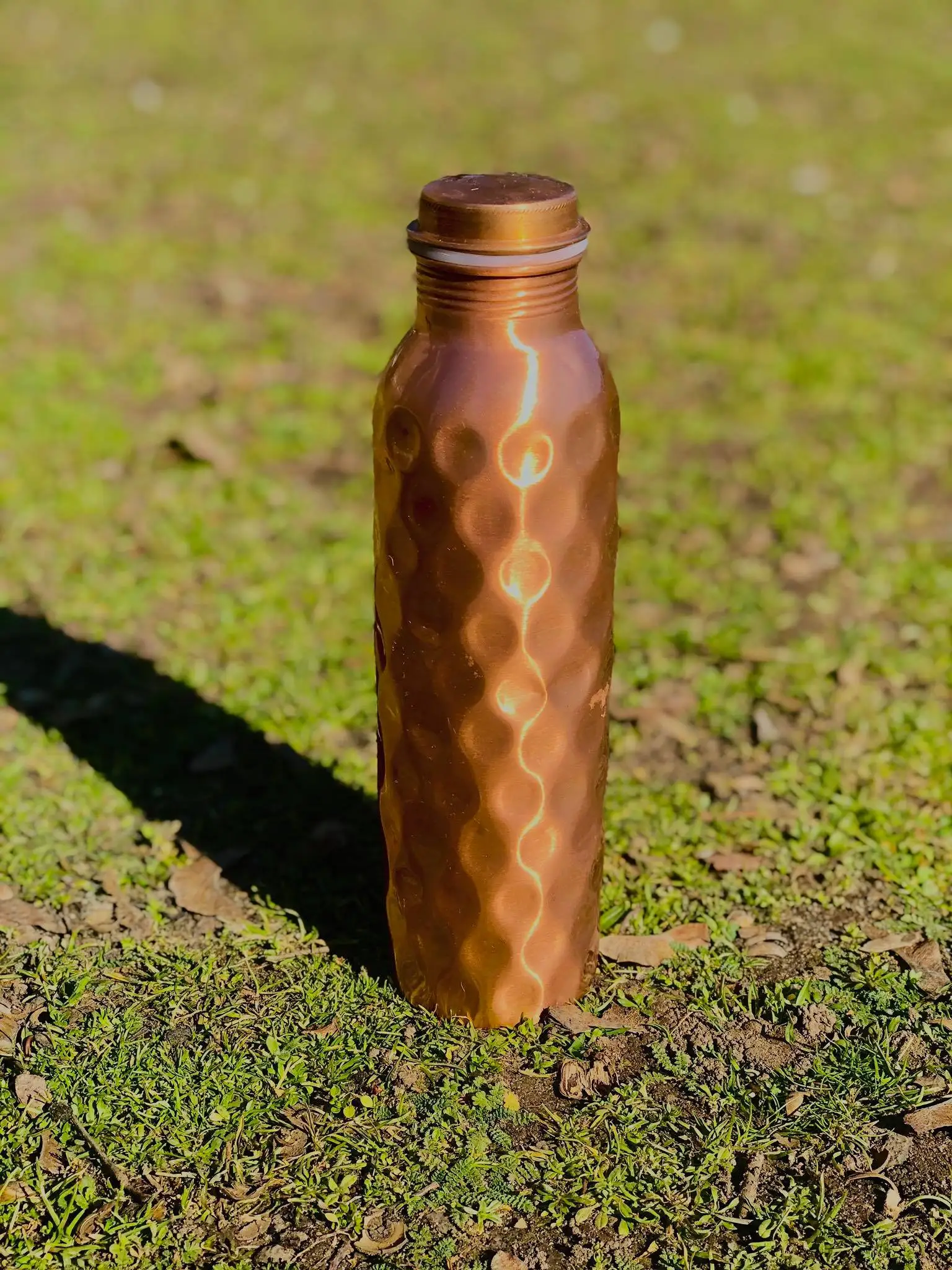 Custom Hammered Pure Copper Bottles for Water 1 Liter Yoga Health manufacture wholesale supplier exporter india