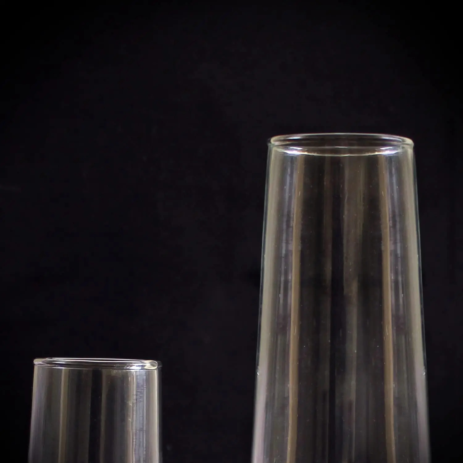 New luxury finished Home Decoration Glass Vase for Home Decor | Living Room | Office Room | Decorative Flower Vase Pack of 2