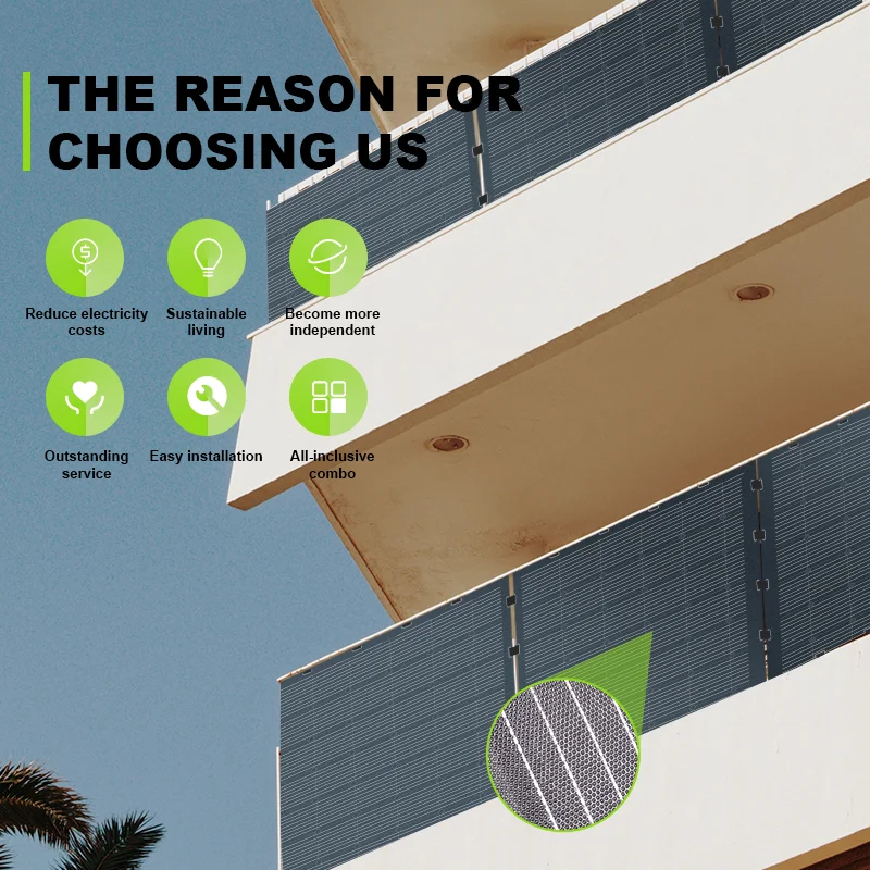 Custom 200W/210W ETFE Solar Panel Set for Home Solarx Energie System Monocrystalline Panels with Plug Flexible for Balcony Use