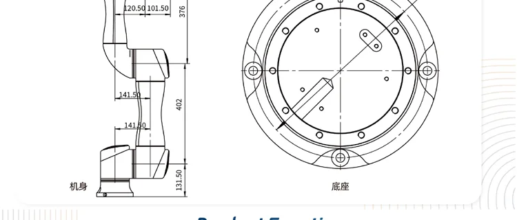 IIMT Universal Robot 16kgs 20kgs 1300MM 1650MM reeach 6 axis arm cobot CNC lathe Collaborative Robots Manipulator