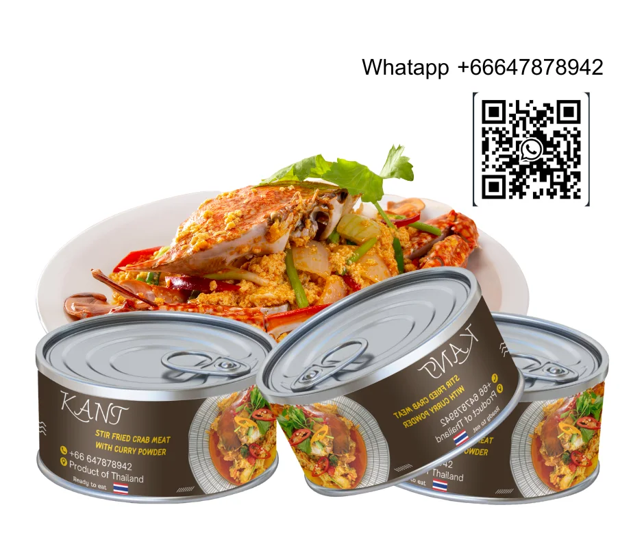 KANT stir fried crab meat with curry powder Canned Food Premium Quality From Thailand Export Grade OEM new arrivals top ranking