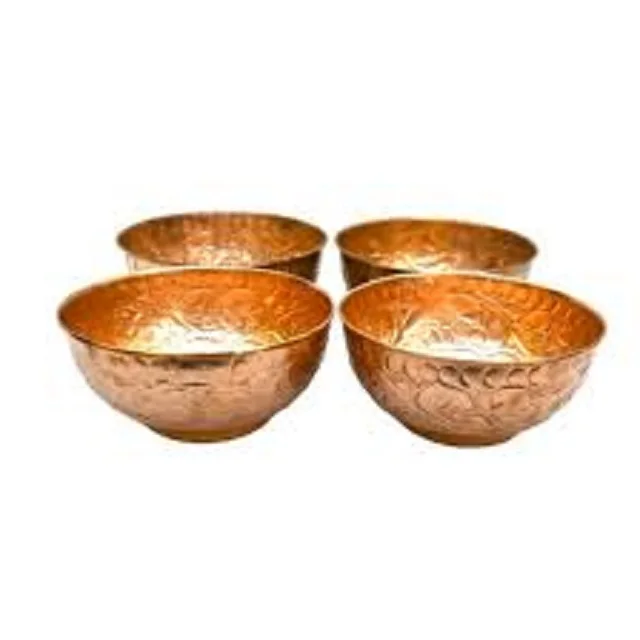 Trending Copper bowl Solid Copper Indian Handmade pure fruit copper bowl high standard quality