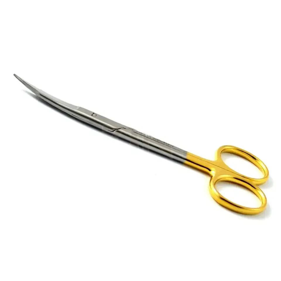 Dental Goldman Fox Curved tungsten Carbide Tc Scissor Dressing Scissors Sharp/Sharp