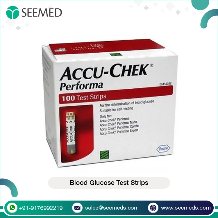 Best Quality Wholesale Easy to Use Self-testing of Blood Sugar Level Accu - Chek Performa  Blood Glucose 100 Test Strips