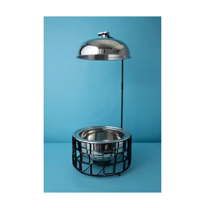 Luxury Casserole Round Shape With Stand Elegant For Warm Food Serving In Wedding Hotel Parties In Wholesale Price