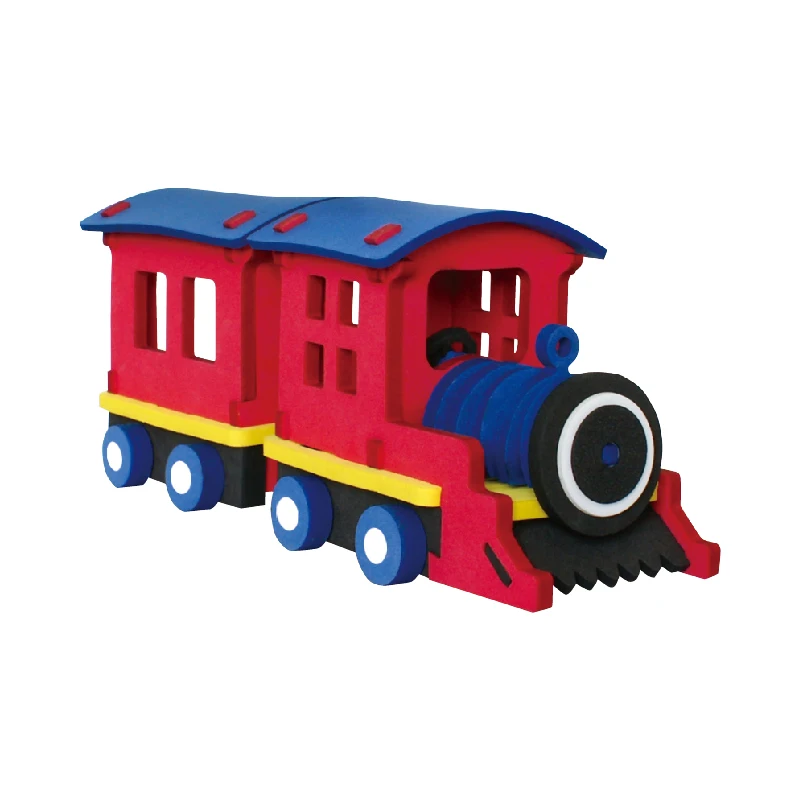 Colorful safe and non-toxic 3D train puzzle for kids