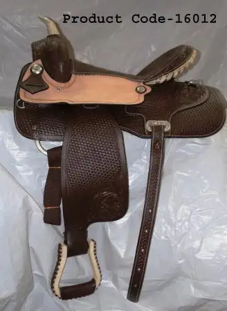 Best Quality DD Leather Western Leather Saddle High quality leather western saddle Tan Natural Black Brown Havana D brown Colors