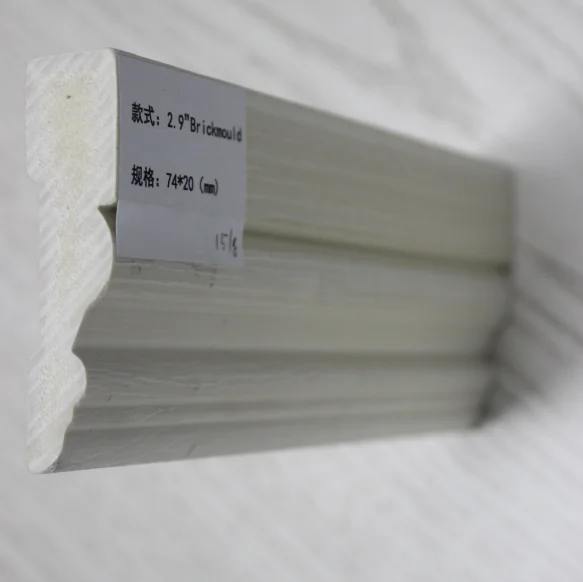 Wholesale Primed PVC Casing Door brickmould decorative window door casing exterior pvc