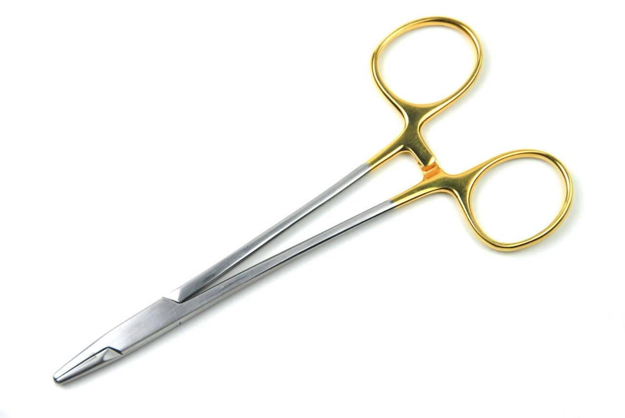 12.5cm Golden Color handle Needle clamp medical pliers Surgical forceps Double eyelid cosmetic plastic surgery Needle holder