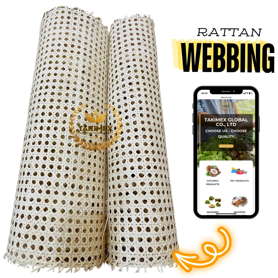 Vietnam Natural Rattan Webbing Material For Indoor Furniture Outdoor decoration With High Quality materials Rattan of TAKIMEX