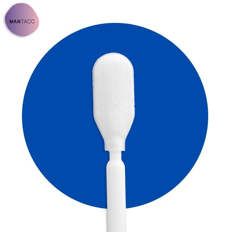 Factory Direct Sales 163MM Long PP White Stem Dust-Free Cloth Tip Disposable Specimen Sampling Oral Swab Paternity Genetic Test