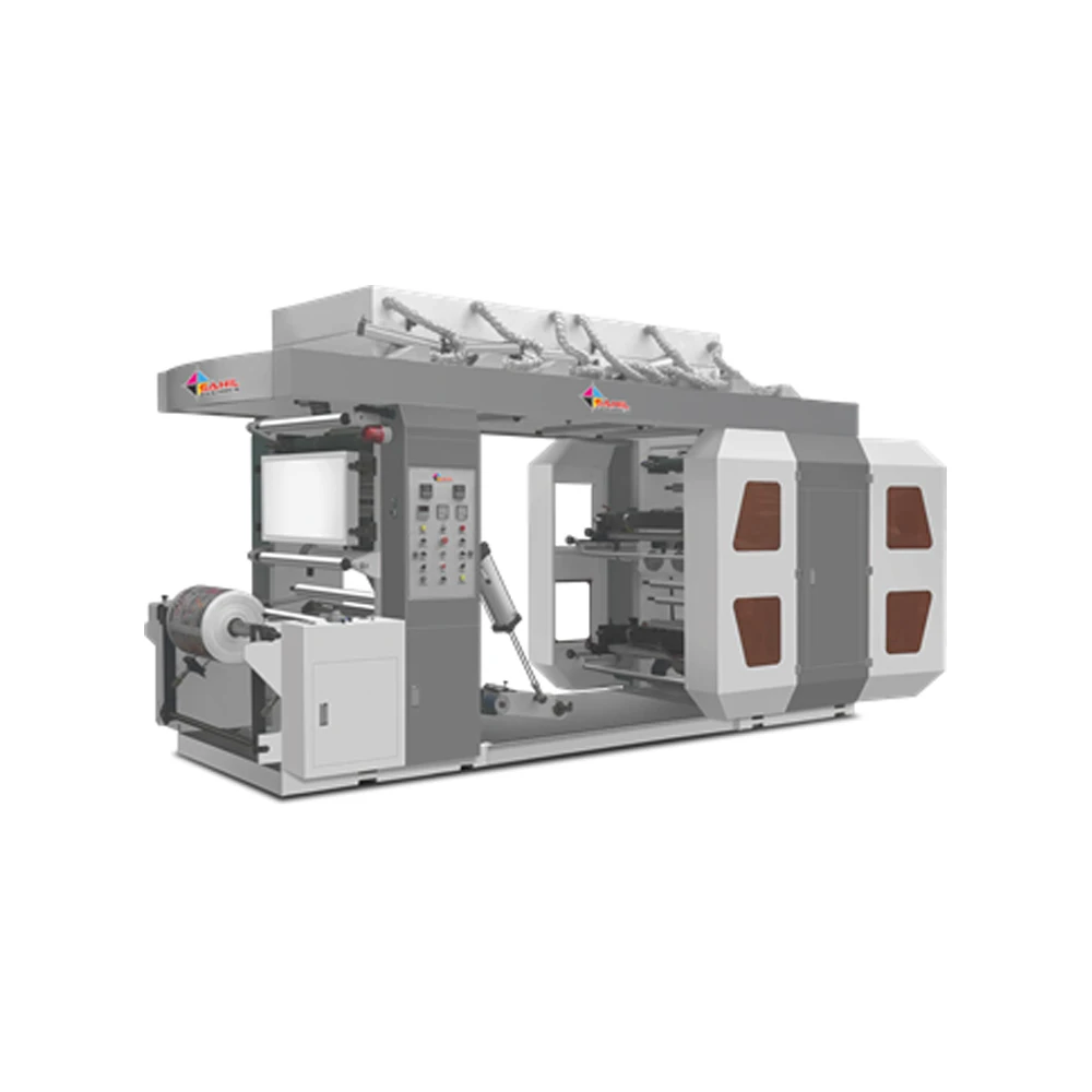 Buy 4 Color High Speed Flexo Printing Machine Roll To Roll Flexographic Printing Machine Flexographic Printer- Stack