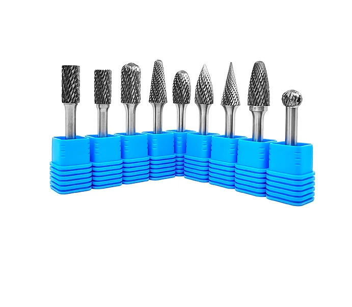 PERFACTOOL  6mm  Shank Metal Grinding Rotary Burr Set for Wood Power Tools Carbide Rotary Burr