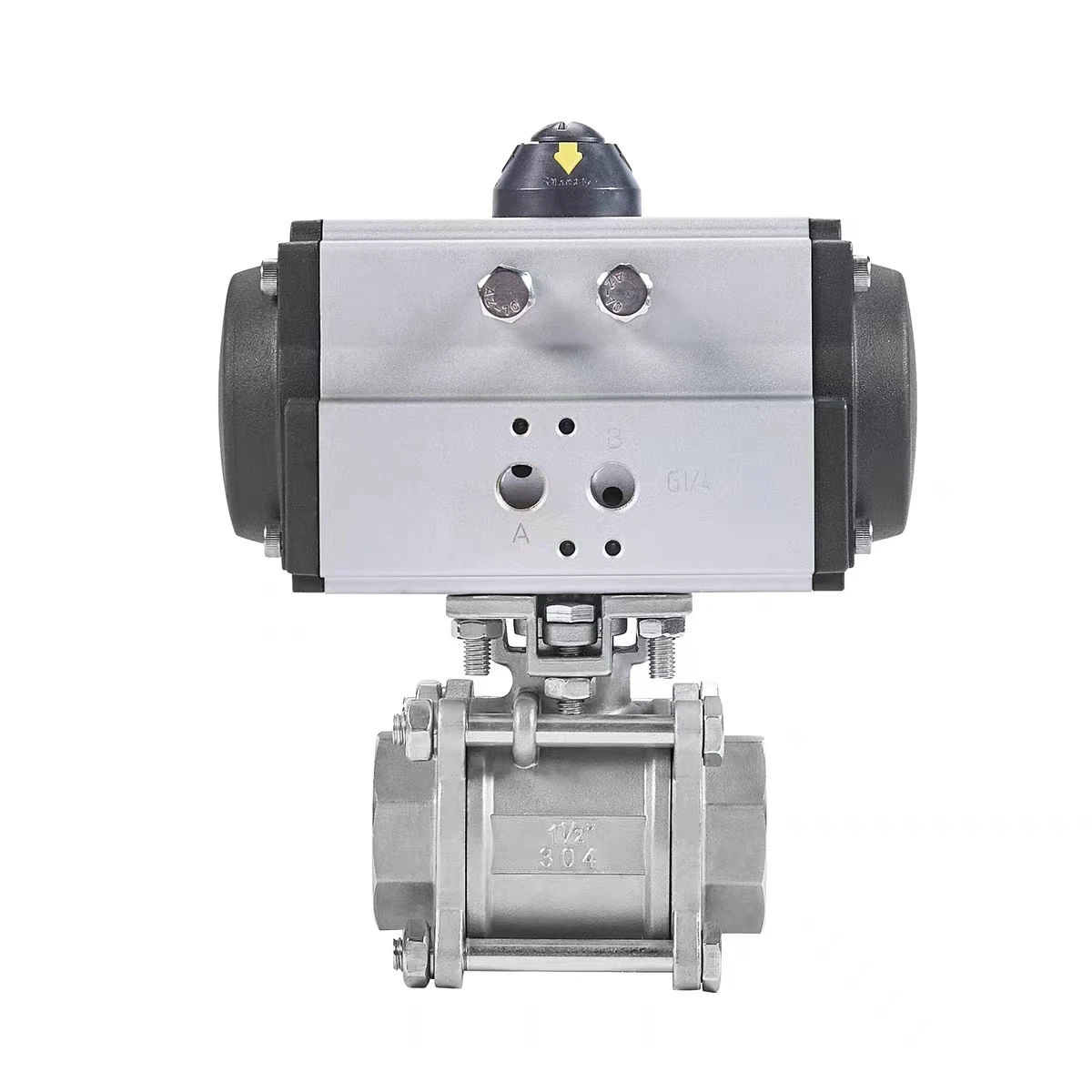 Toyi DN15-DN100 Pneumatic Actuator 2in Ball Valve Stainless Steel OEM ODM Customizable Control Structure for Water Media