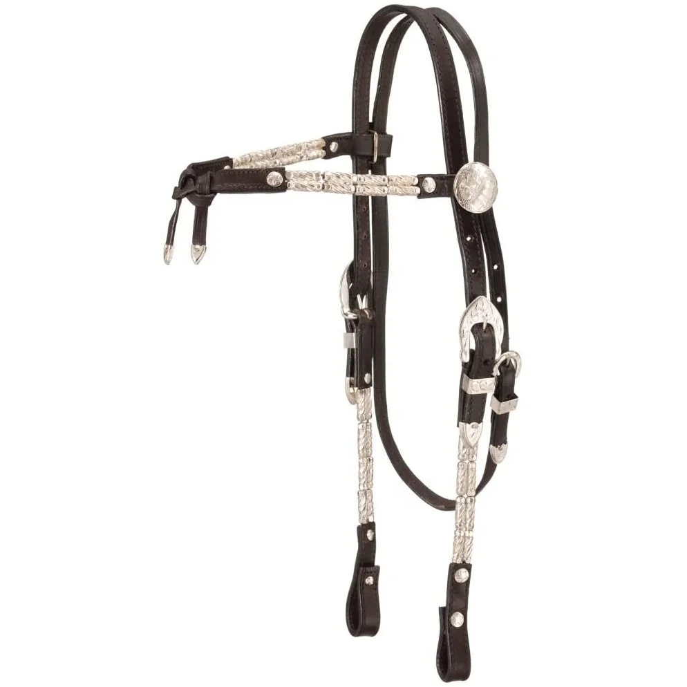 Embossed Full Grain Leather Western Origin Horse Headstall Halter Full Cob P-ony Miniature Size Show Hackamore Wholesale Trader