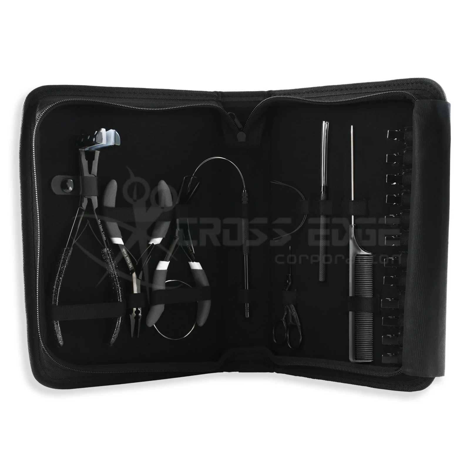 Hair Extension Tools Kit & Tape in Hair Extensions Plier with Custom Logo Keratin Bond Cutter, Duckbill Hair Clips 1 Piece