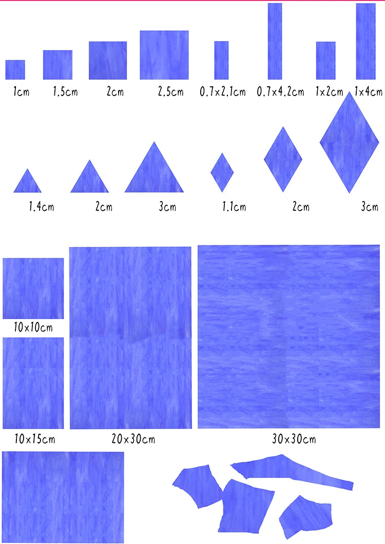 Diy Mica Stained Glass Large  colored Mosaic Painting Church Creative Handmade Wholesale Materials