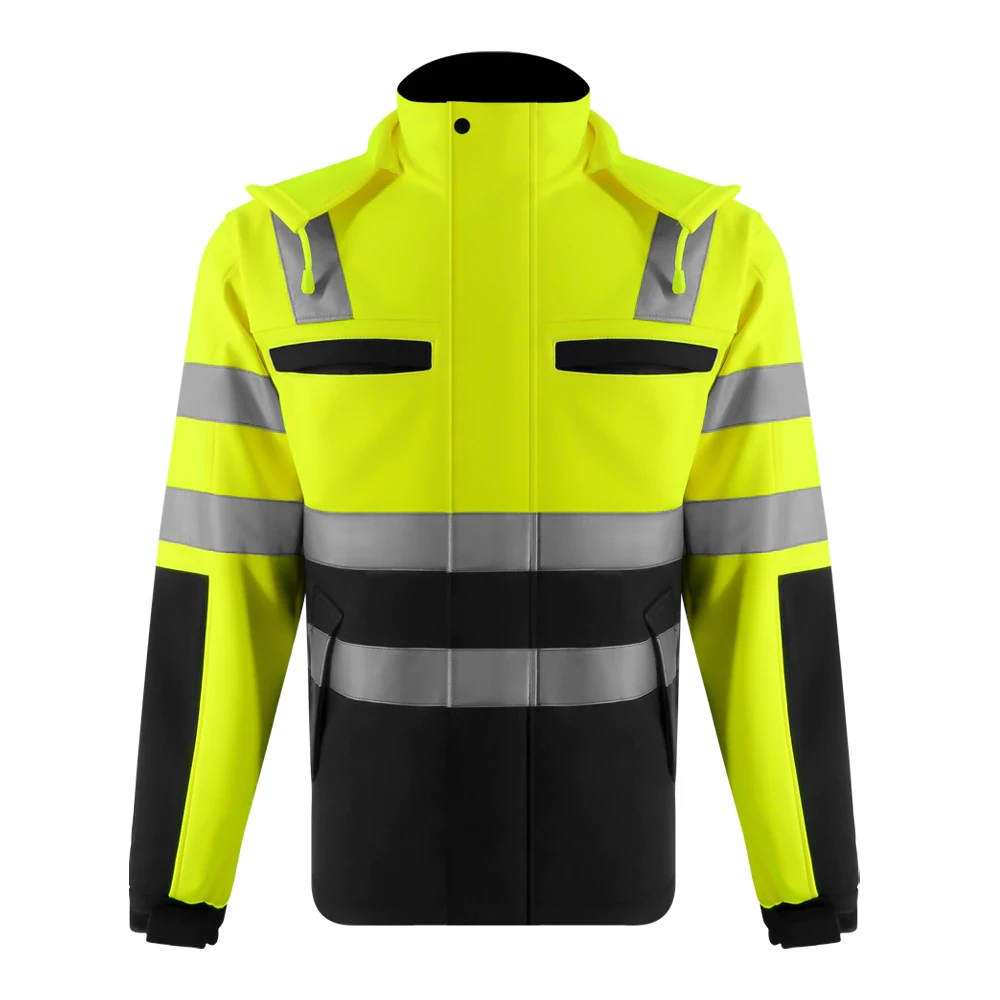 Hi Vis Reflective Safety Work Wear Jacket Winter Safety Jacket Custom logo Printing 3m Reflective Construction Safety Jackets