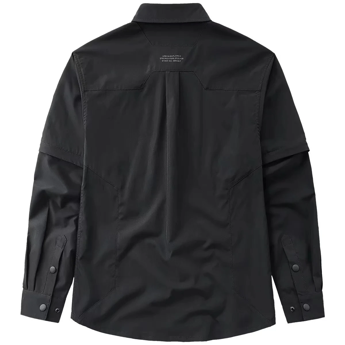 High Quality Harajuku Tech wear Hip Hop Cargo Shirt Jacket Men Spring Autumn Long Sleeve Shirts Pocket Shirt