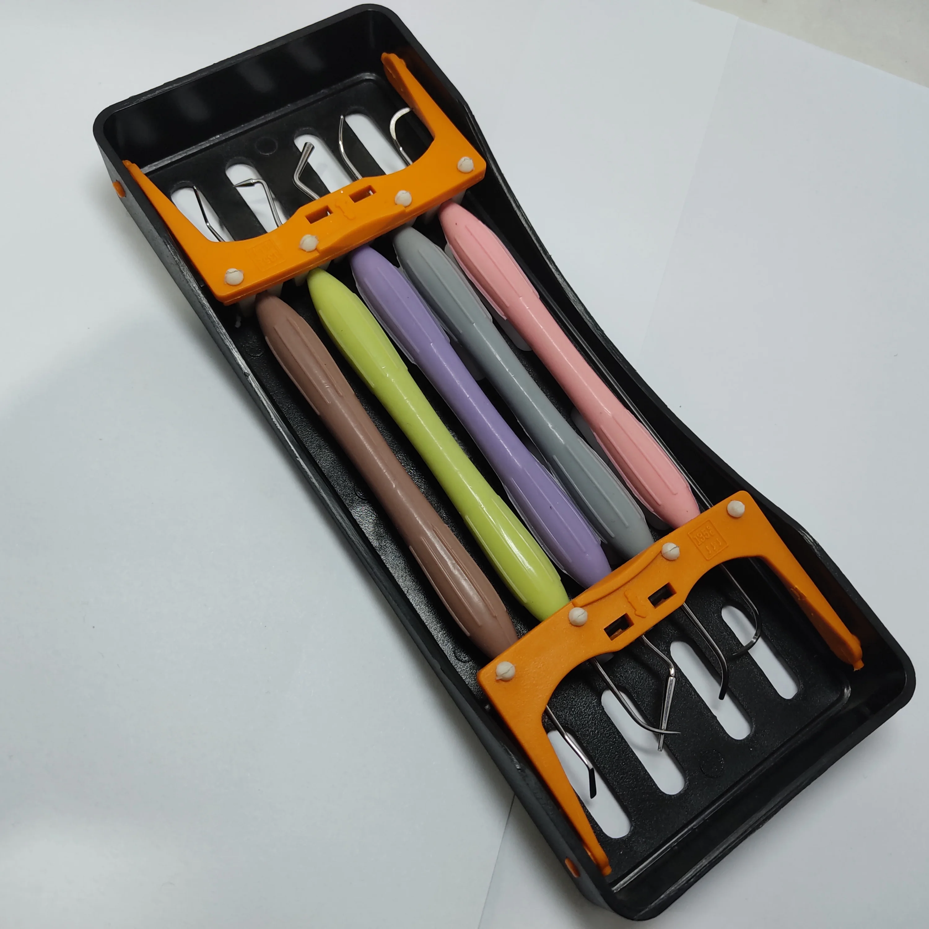 Anterior Posterior LM Arte Dental Filling Composite Instruments Set 5 Pcs LM Style with Instruments Cassette