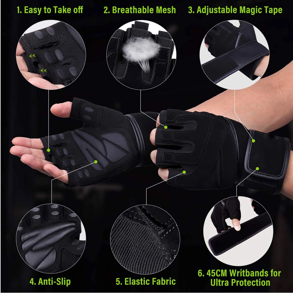 Fashion Sport Workout Fitness Weight Lifting Gloves Gym Gloves for Men and Women