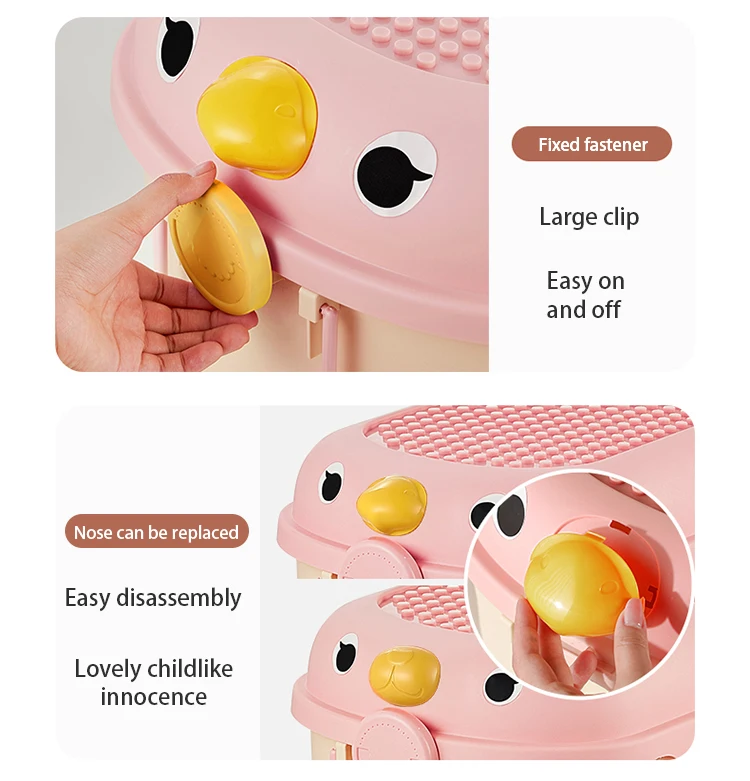 Lid Large Capacity Children Toy Building Blocks Basket Baby Snack Doll Container Household Clothes Storage Box