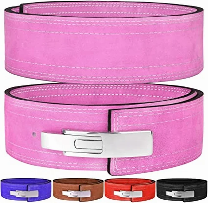 10mm Thickness Cowhide Leather Belt Gym Weight Lifting Lever Buckle Powerlifting Belt Waist Trainer Belt
