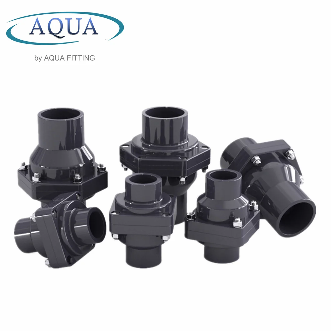 PVC Plastic UPVC Single Union Socket Wafer Check Valve Water Industrial Usage