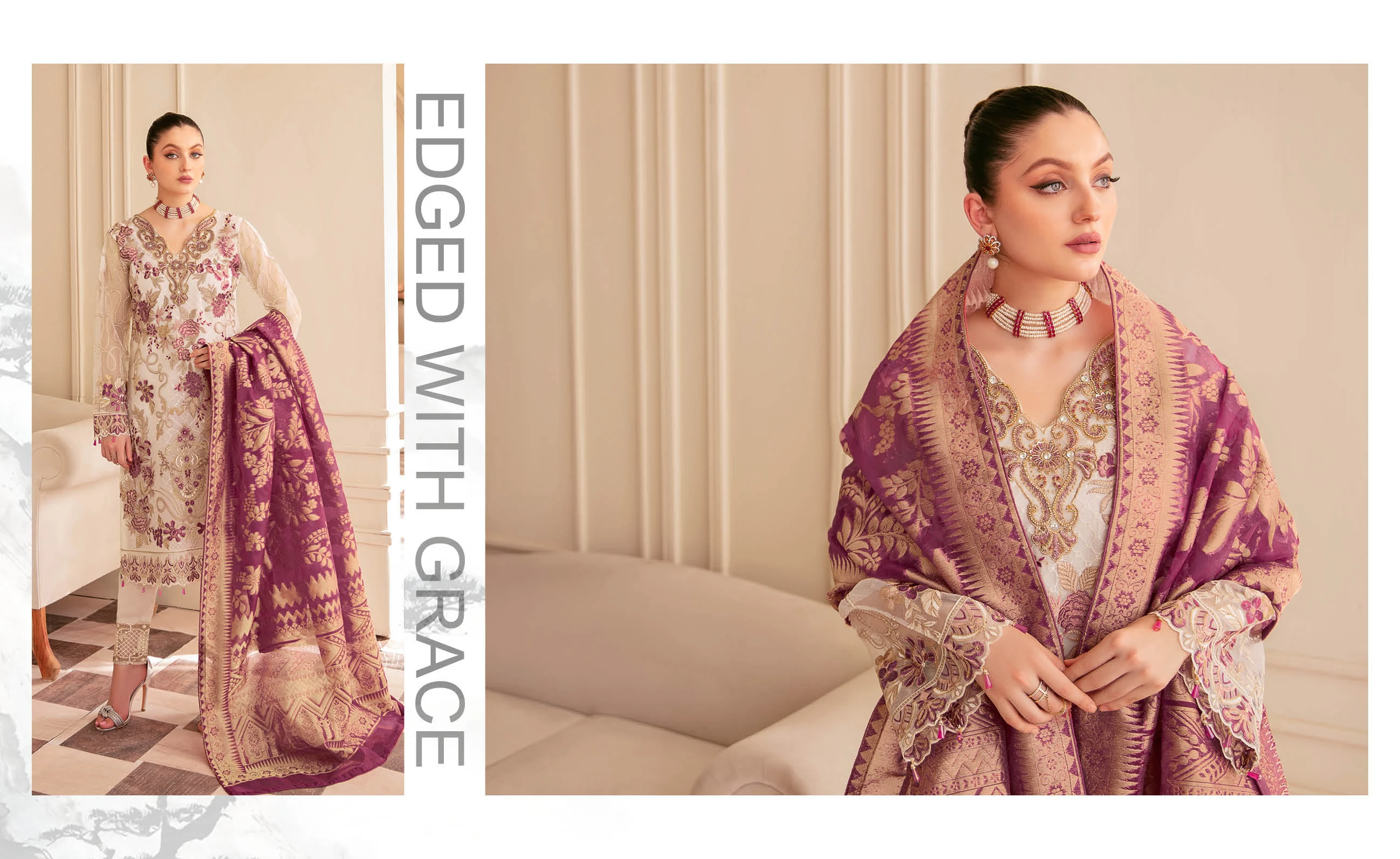 party wear Shalwar kameez suits for women in very high quality chiffon stuff with very fine embroidered salwar kameez pakistani