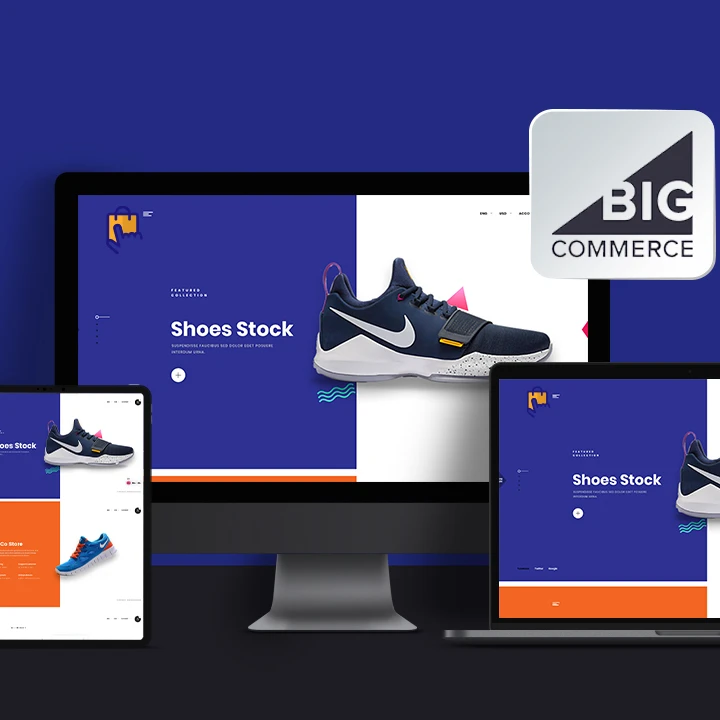 Bigcommerce Website Design with Domain Registration, Website Hosting Space, Email Account Creation and Website Marketing