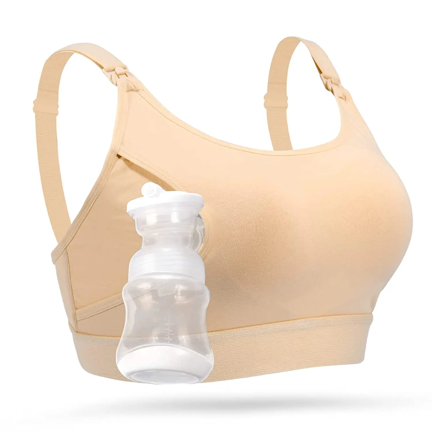 Adjustable Breast -  Pumps Holding and Nursing Bra Hands Free Pumping Bra