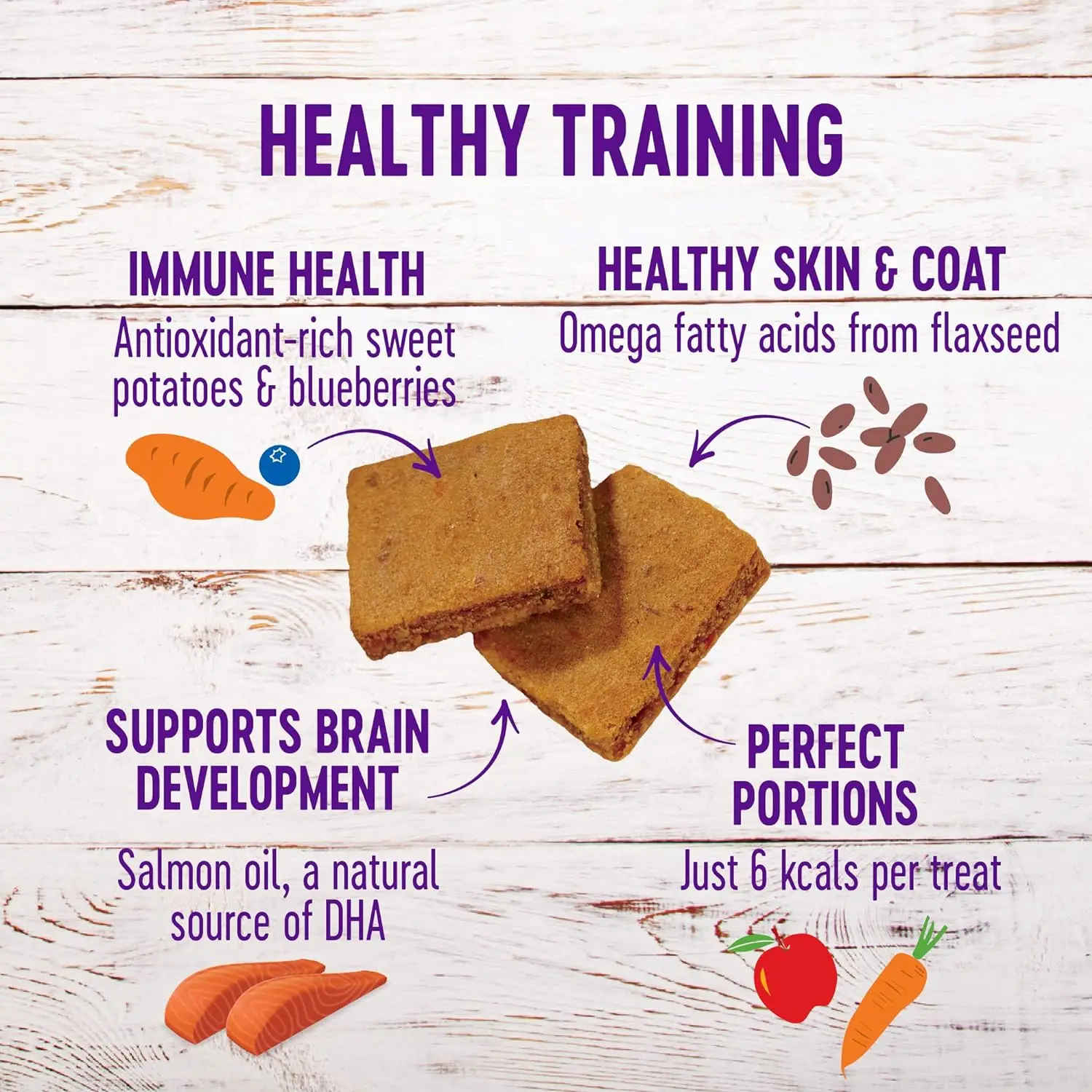 Soft Puppy Bites Natural Grain-Free Treats for Training, Dog Treats with Real Meat and DHA