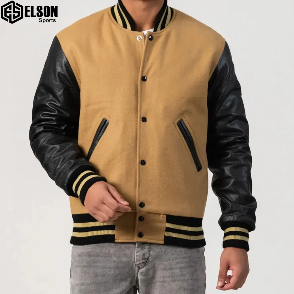 Latest Quality American Wear Stylish Bomber Custom Winter Men Embroidery Varsity Basketball Bomber Jacket