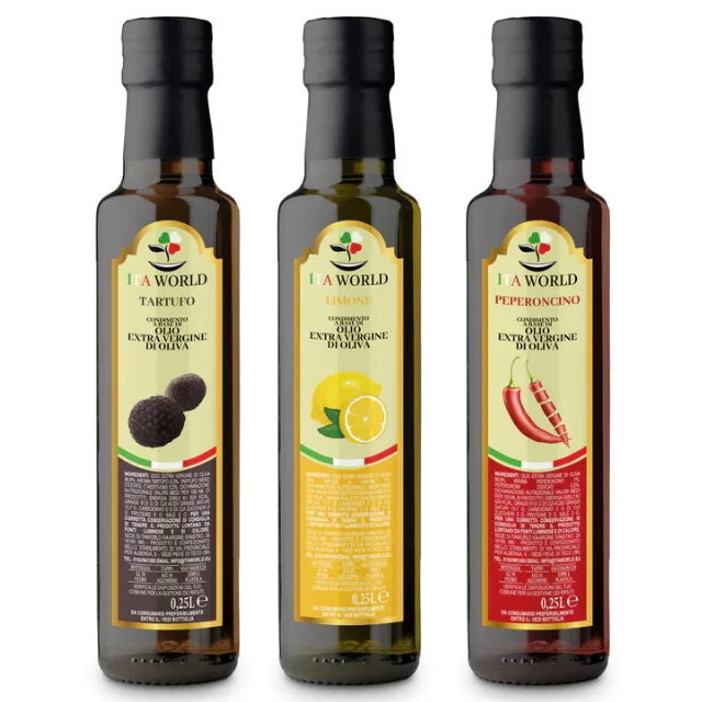 Top Quality Extra Virgin Olive Oil Made in Italy Flavored Bundle Itaworld For Restaurant and Private Label