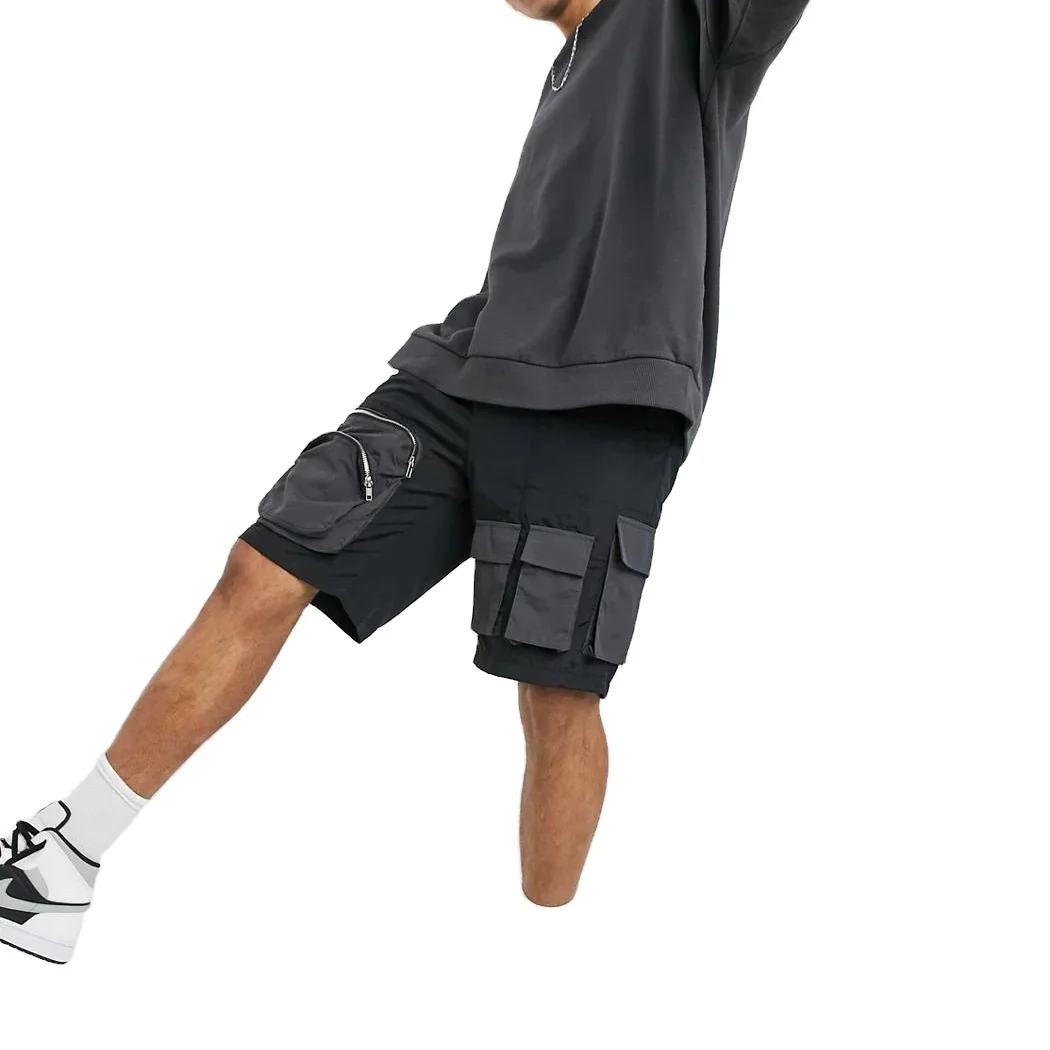 New Style summer trend Utility cargo shorts men half pants shorts with pocket custom nylon cargo shorts for men