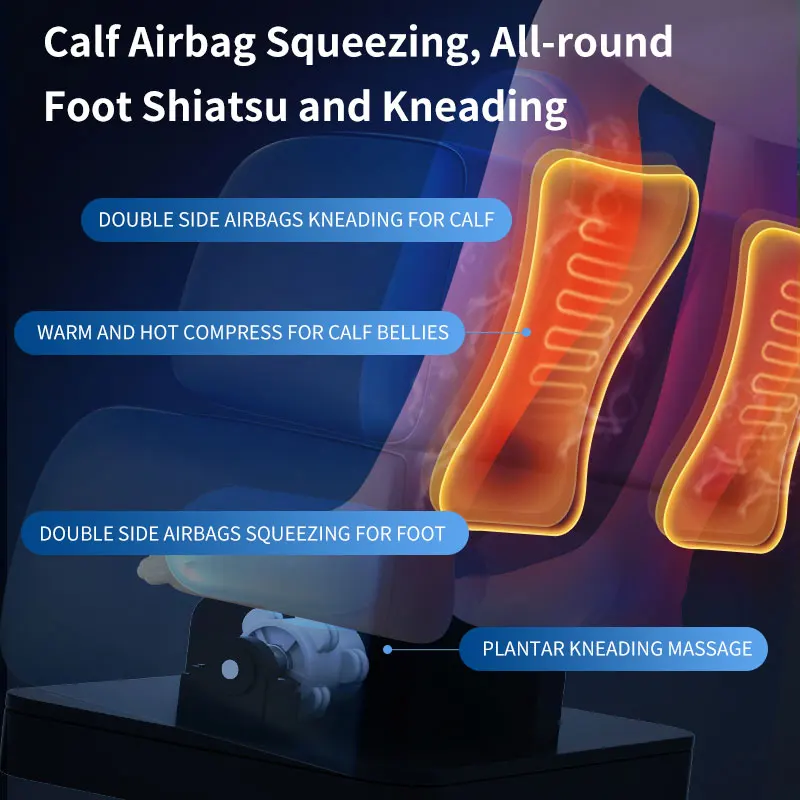 Wholesale Shiatsu Touch Screen Hydro Recliner Electrical Foot Chair Massager Spa Luxury Zero Gravity 4D Full Body Massage Chair